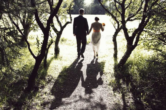 sun is shining on that beautiful couple