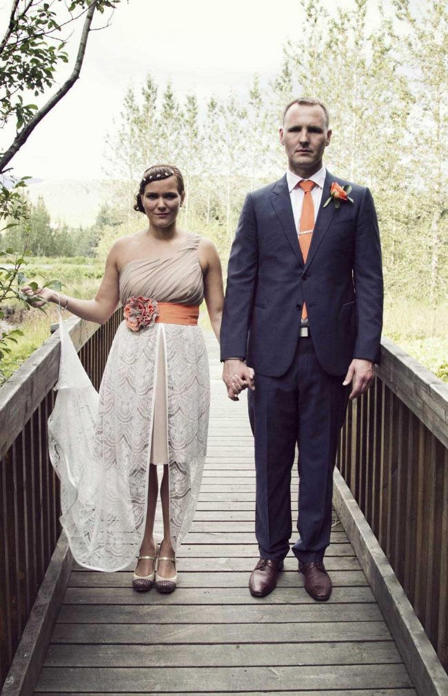 Husband and wife in Iceland