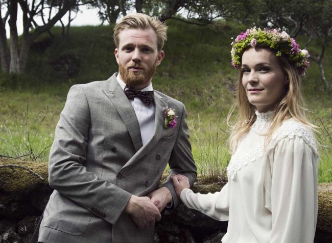 Happiness surrounded by love in Iceland