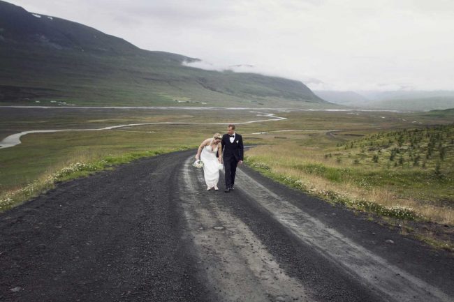 Road of happiness in Iceland